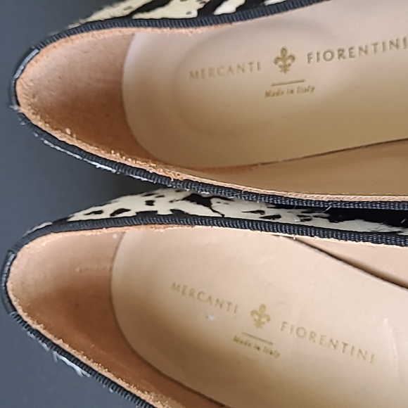 Mercanti Fiorentini Cow Print Loafers Size 8 - Picture 5 of 7